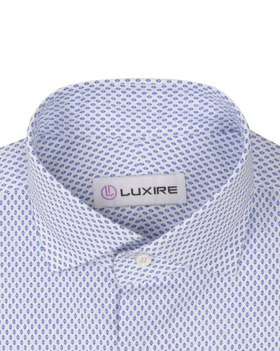 Chemise imprimée diamant bleu