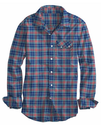 Sumer Light Blue Red Madras-Karos
