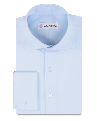 Brembana 2-lagiges Giza Hellblaues Hampton-Twill-Hemd