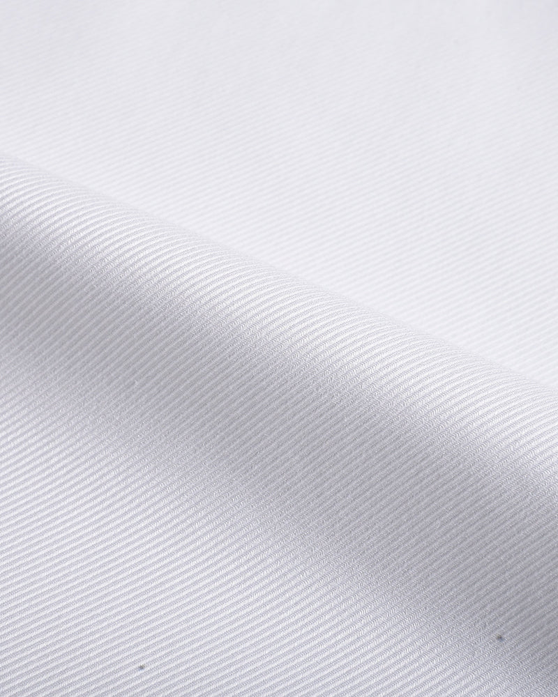 Brembana 2-lagiges Giza-Weiß-Hampton-Twill-Hemd