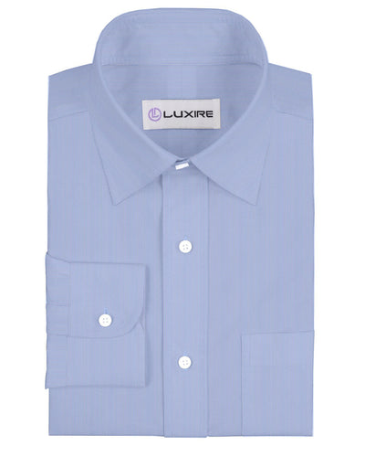 Chemise à rayures bleues et blanches à motif bonbon