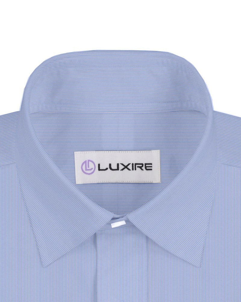 Baby Blue Whtile Candy Stripes Shirt