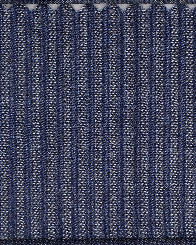 Canclini Blues: Chambray mit blauen Streifen