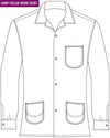 Flanell-Arbeitshemd aus braunem, hellbraunem, weißem Twill