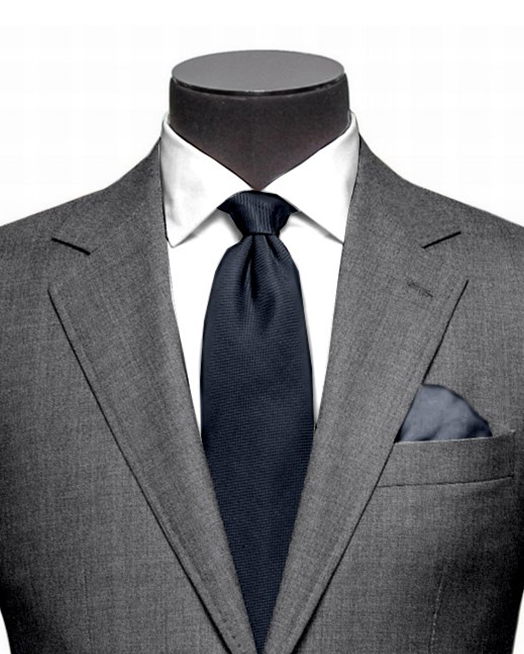 EThomas Wool Cashmere: Aschfarbene Mini-Twill-Jacke