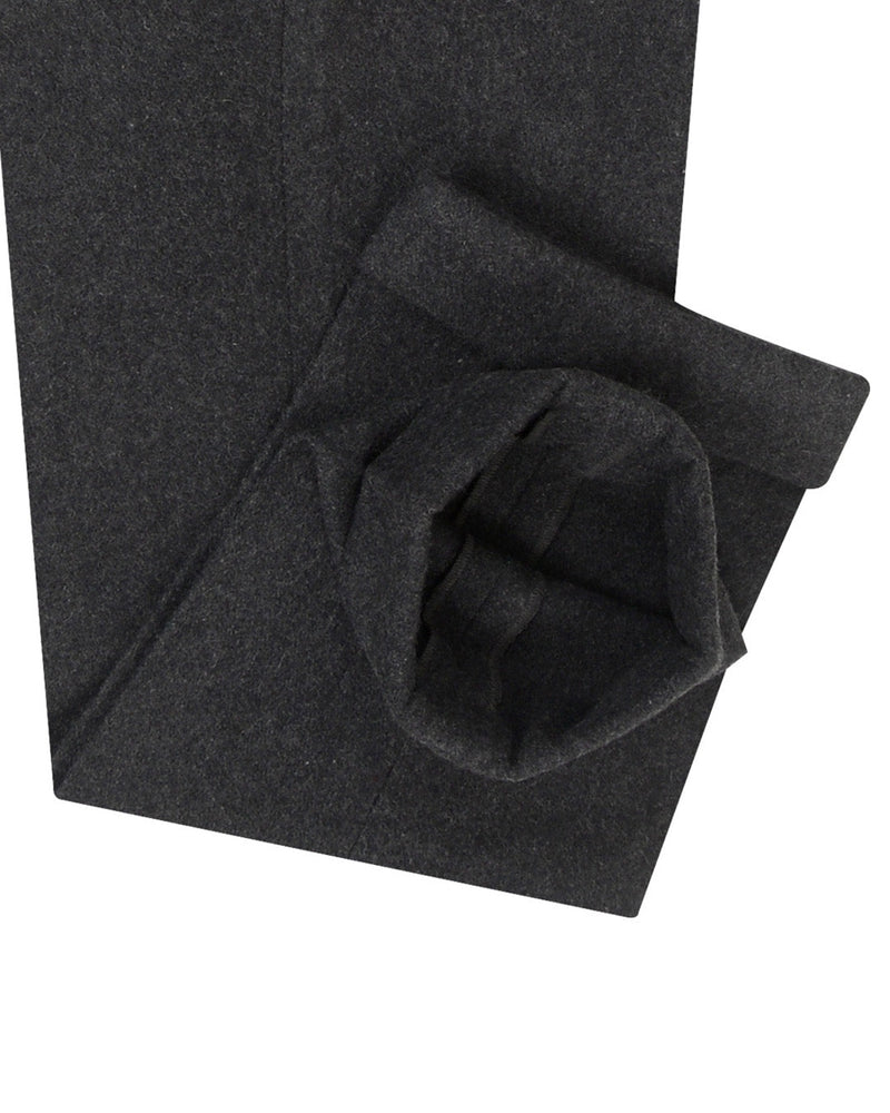 Anthrazitgrauer Flanell aus 100 % Wolle