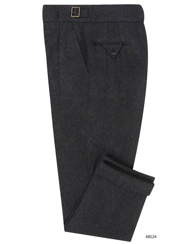 Anthrazitgrauer Flanell aus 100 % Wolle