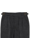 Anthrazitgrauer Flanell aus 100 % Wolle