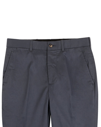 Chino : Sergé léger et doux Gris métal