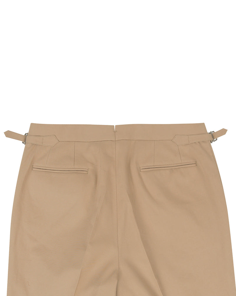 Chino : Sergé doux taupe pâle
