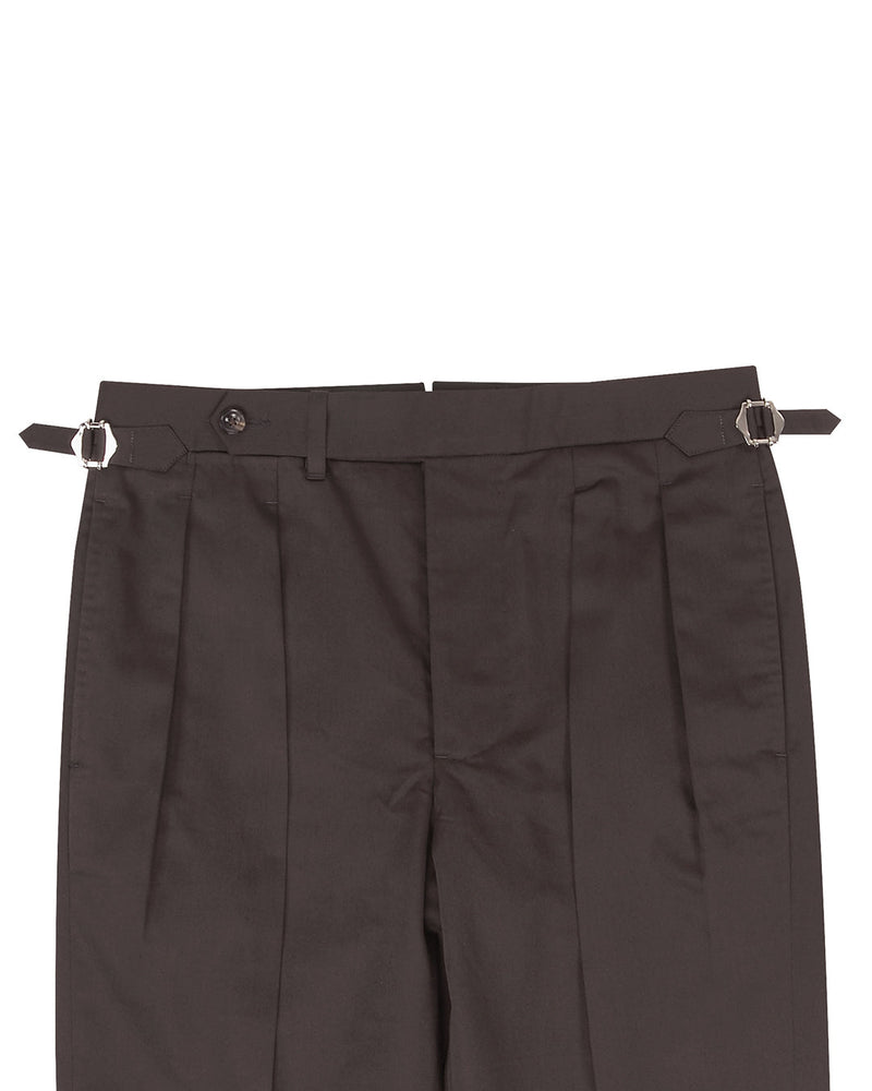 Chocolat Brun Plain Chino