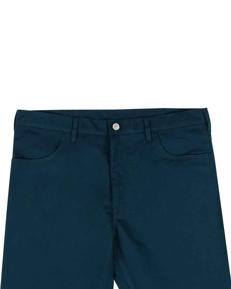 Baumwolltwill: Dunkles Pfauenblau