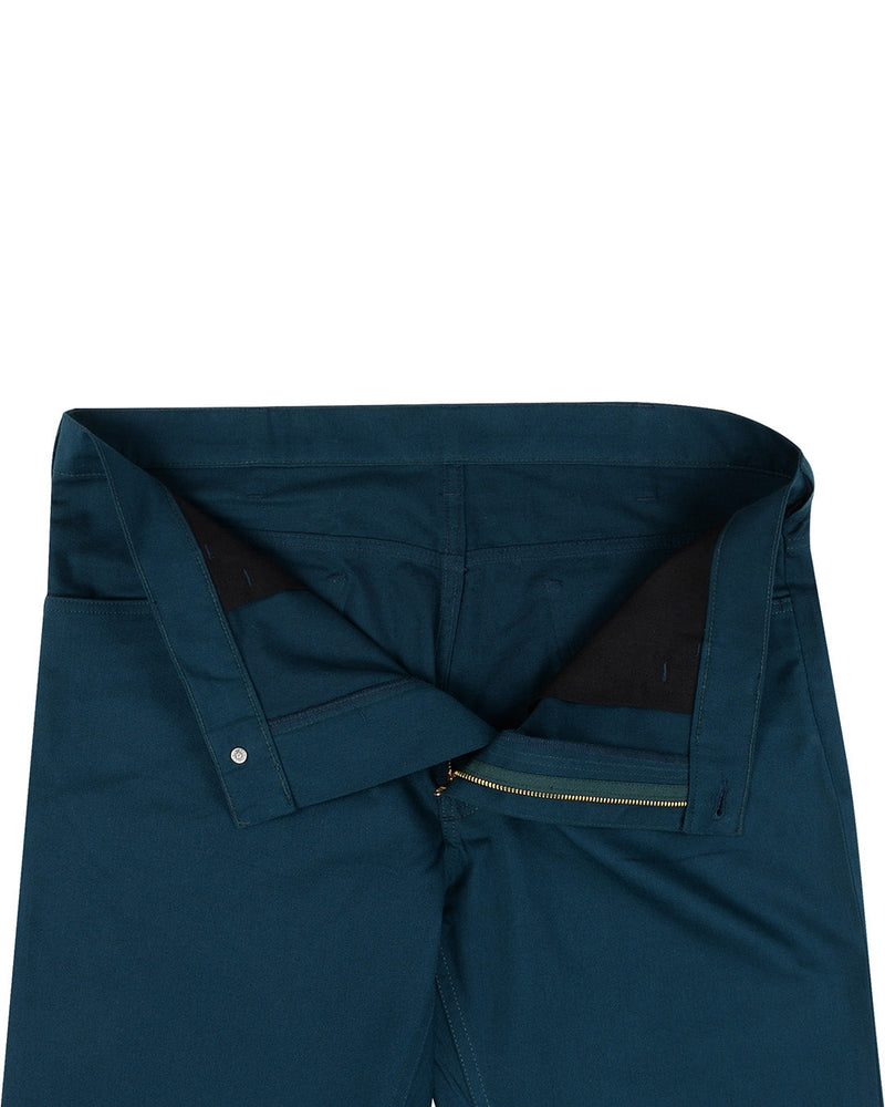 Baumwolltwill: Dunkles Pfauenblau