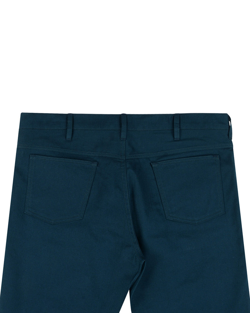 Baumwolltwill: Dunkles Pfauenblau