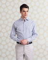 Anzughose aus grauem Twill