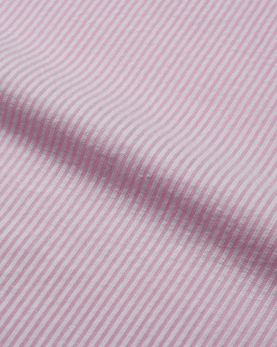 Sommerhemd in Pink White Pin Stripes Seersucker