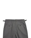 Pantalon habillé en sergé de coton gris cendré