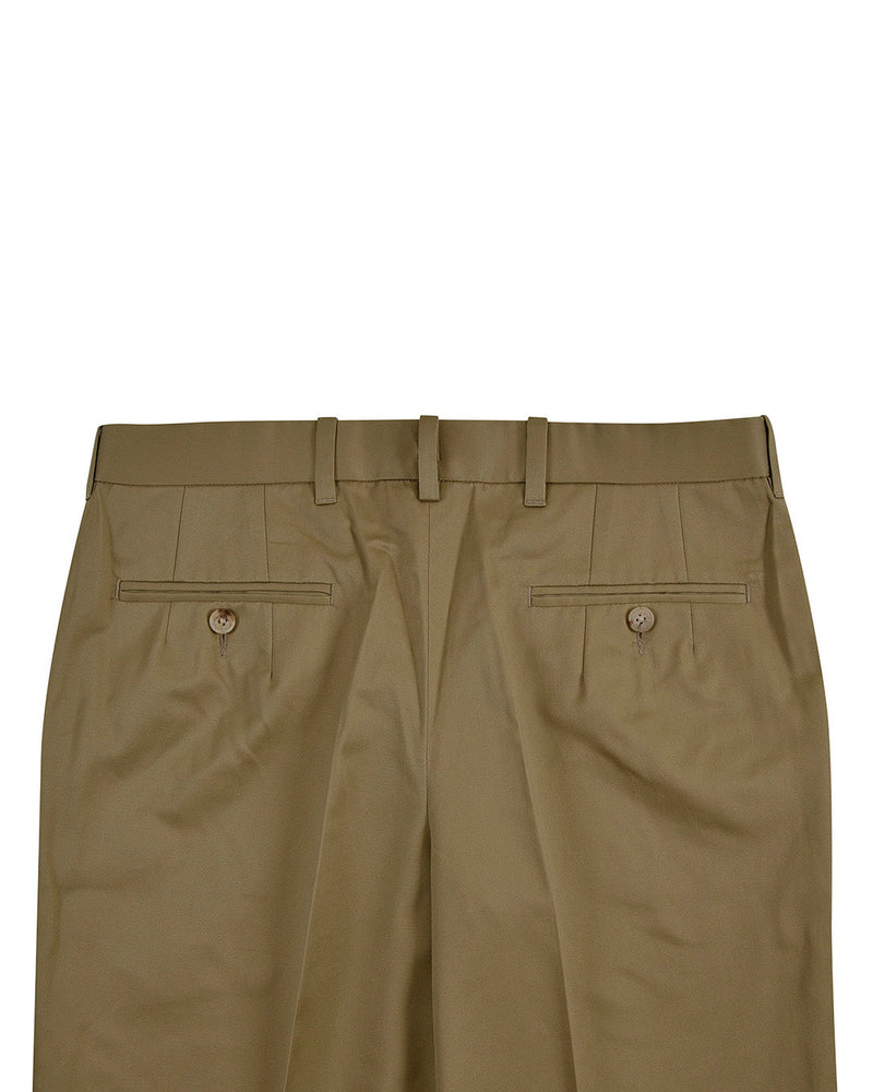 Anzughose aus britischer Khaki-Baumwolle