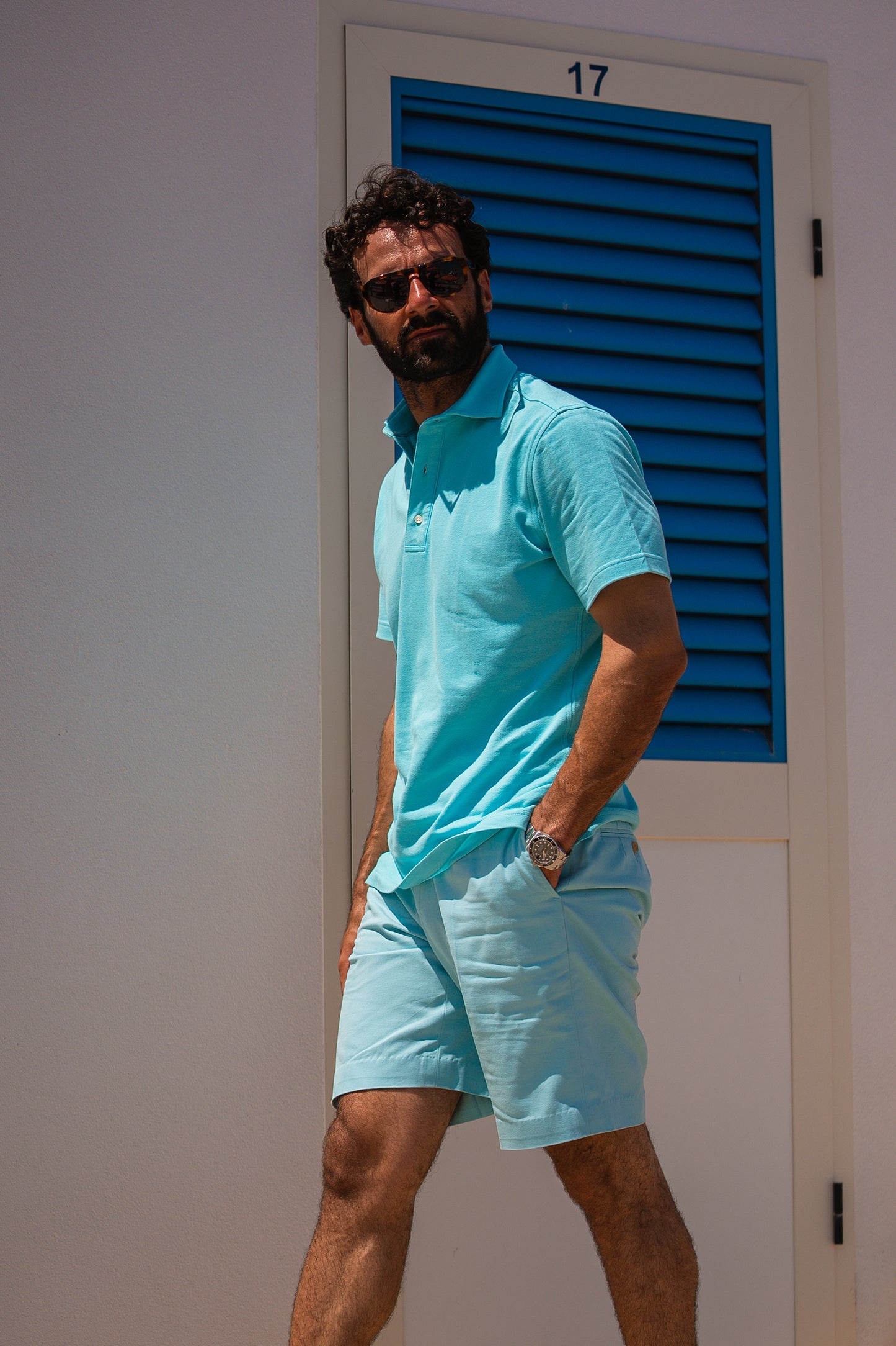 Ice Blue Polo T-Shirt