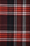 Chemise à carreaux rouges et noirs