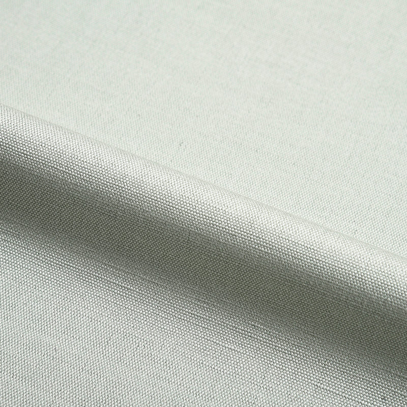 Toile de coton et lin plissée vert pâle