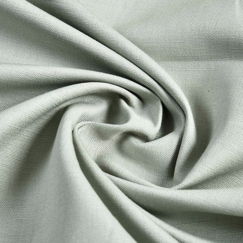 Toile de coton et lin plissée vert pâle