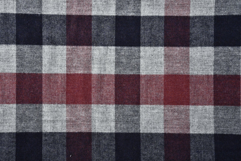 Grauer Hanf - Großes Gingham