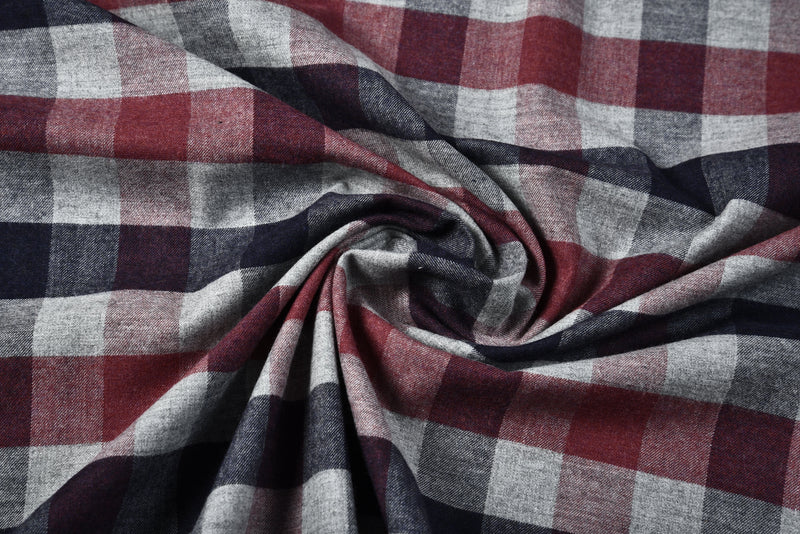 Grauer Hanf - Großes Gingham