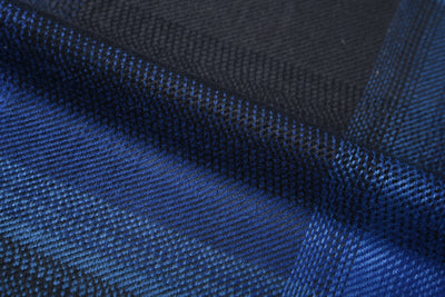 Carreaux noirs et bleus en gras