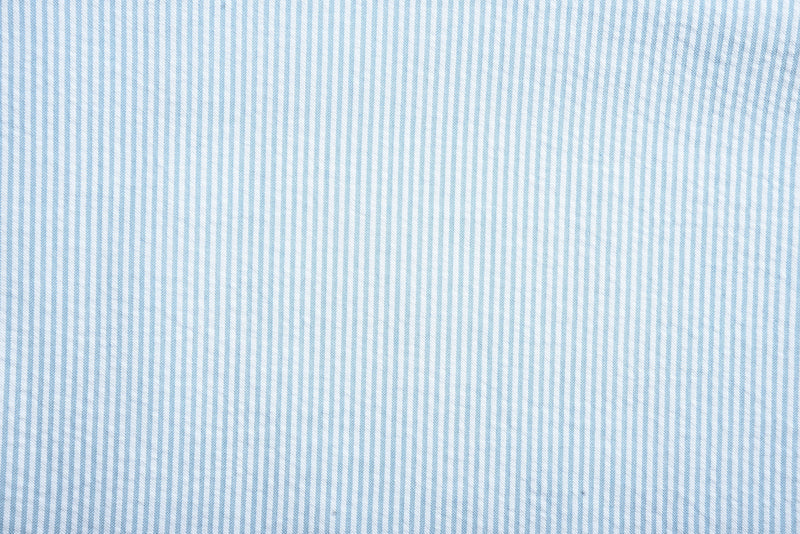 Alaskan Blue Dress Stripes Seersucker