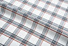 Chemise à carreaux Tattersall rouge marine