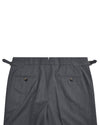 Pantalon habillé en laine gris moyen