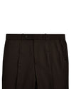 Brown Wool Birdseye Dress Pant