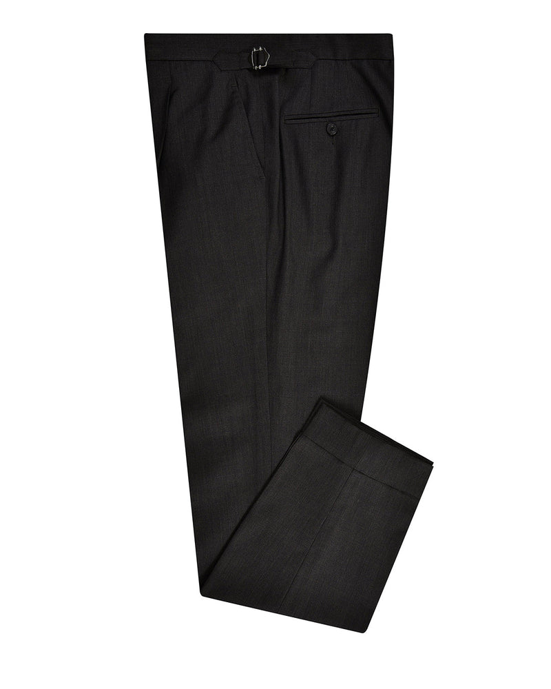Pantalon habillé en laine gris nuit