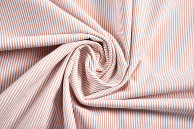 Orange Kleid Streifen Seersucker