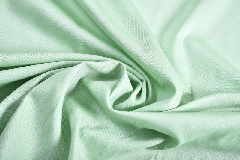 Hell pistaziengrünes Chambray-Hemd