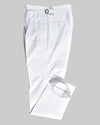 White Cotton Twill Dress Pant