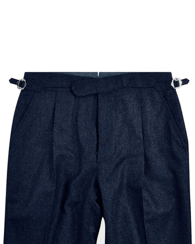 VBC 100 % Wolle: Dunkelblauer Flanell