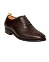 Chaussures Oxford marron à bout rapporté