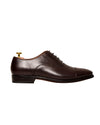 Chaussures Oxford marron à bout rapporté