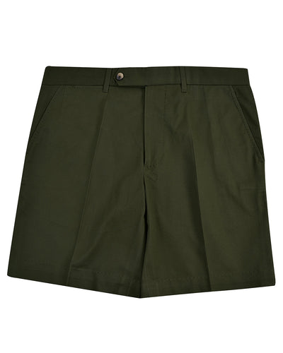 Genua Chino: Olivgrüne Shorts