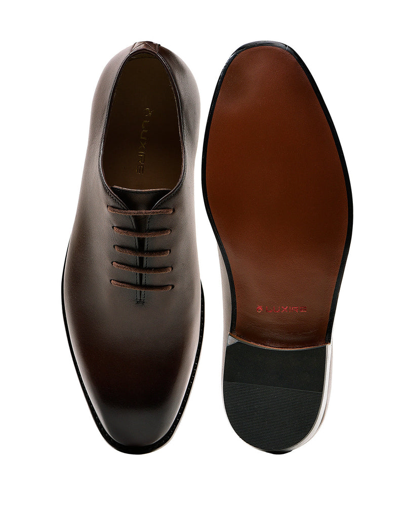 Wholecut Oxfords Braune Patina