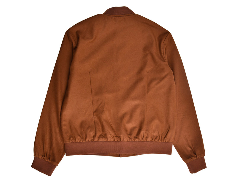 VBC:100% Wool Brown Flannel Shirt Jacket