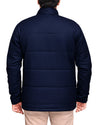 VBC Wollflanell-Steppjacke mit Reißverschluss, Marineblau