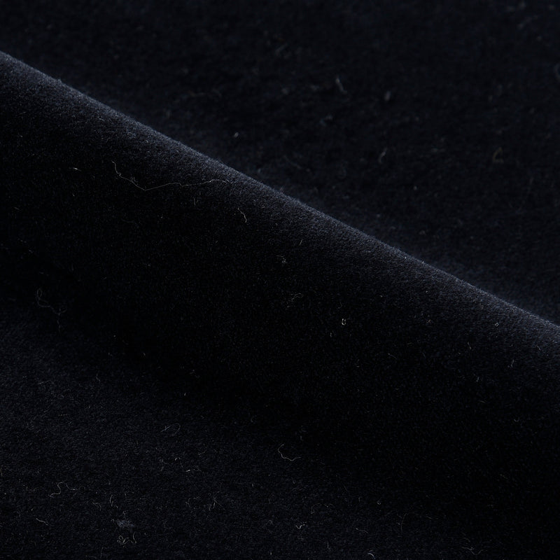 Dugdale Baumwolljacke aus schwarzem Samt, zweireihig