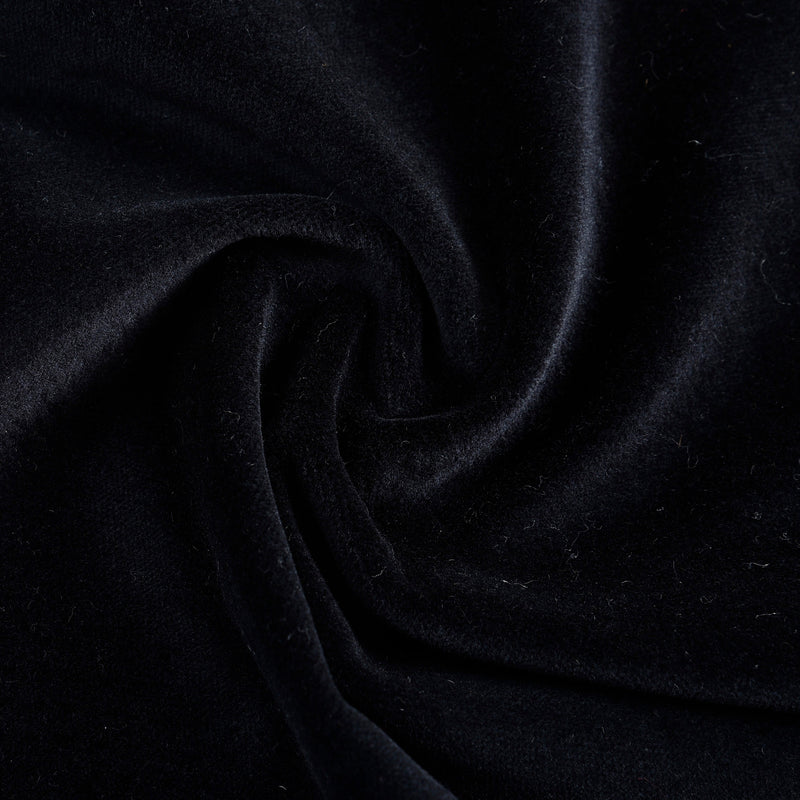 Dugdale Baumwolljacke aus schwarzem Samt, zweireihig