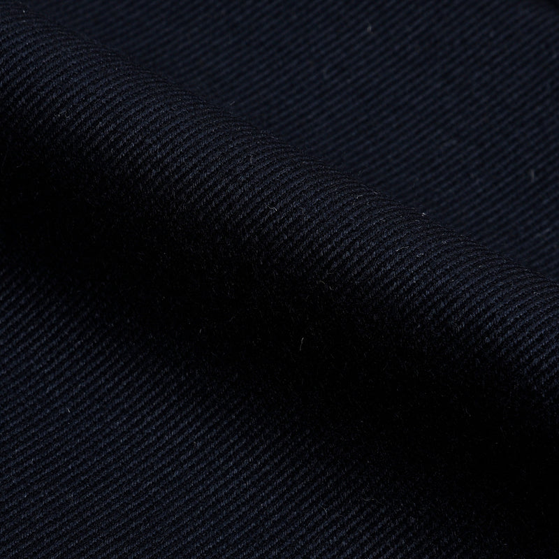 Dugdale Dunkelmarineblaue Twist Serge Zweireiher-Jacke