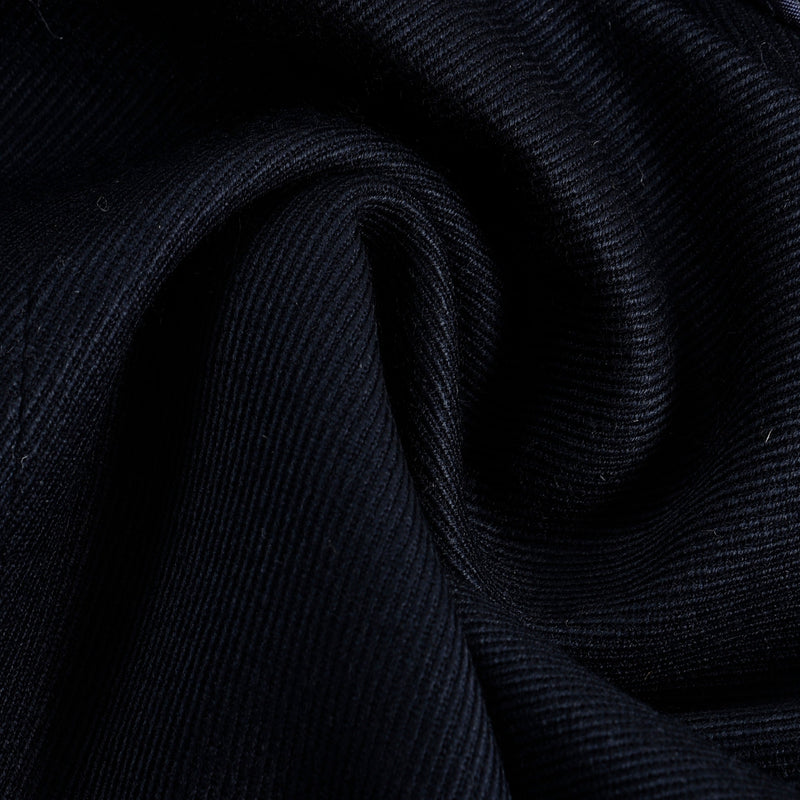 Dugdale Dunkelmarineblaue Twist Serge Zweireiher-Jacke