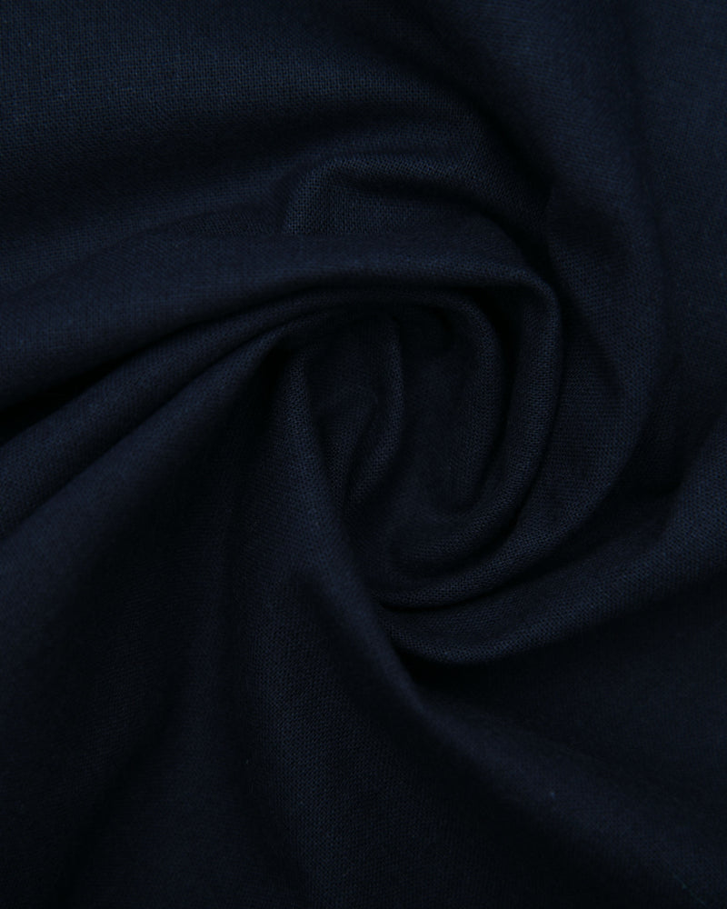 Fresco Cotton Ink Blue Shirt Jacket