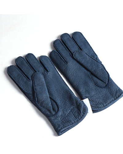 Gants Pecary - Doublure cachemire - Bleu marine